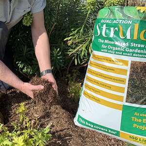 Strulch mineralised straw mulch